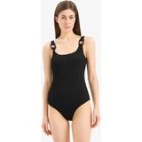 DeFacto Regular Fit Kırışık Dokulu Mayo T8005AZ25SM - Siyah-BK81