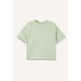 DeFacto Regular Fit Kısa Kollu Erkek Bebek Tişört, 9-12 Ay, H4177A526SM, Yeşil-GN465, Erkek bebek