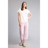 DeFacto Regular Fit Kısa Kollu Pijama Takım, XL, G4621AX26SM, Mor, kadın