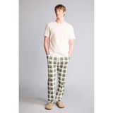 DeFacto Regular Fit Kısa Kollu Pijama Takımı, L, H1114AX26SP, Beyaz-WT34, erkek