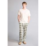 DeFacto Regular Fit Kısa Kollu Pijama Takımı, M, H1114AX26SP, Beyaz-WT34, erkek