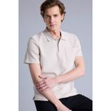 DeFacto Regular Fit Kısa Kollu Polo Yaka Tişört, XL, G1526AX26SP, Bej-BG74, Erkek