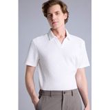 DeFacto Regular Fit Kısa Kollu Polo Yaka Tişört, XL-XXL, F9862AX26SP, Ekru-ER137, Erkek