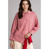 DeFacto Regular Fit Krinkıl Kumaş Uzun Kollu Tunik H4875AX26SP - Bordo-BR470
