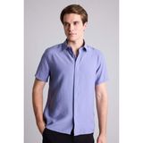 DeFacto Regular Fit Modal Kısa Kollu Gömlek G7437AX26SM - Mor-PR469 - 2XL