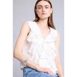 DeFacto Regular Fit Modal Kolsuz Bluz H3834AX26SM - Ekru-ER85 - XL
