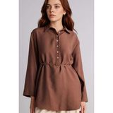 DeFacto Regular Fit Modal Uzun Kollu Tunik G7263AX26SP - Kahve - BN323
