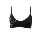 DeFacto Regular Fit Nakışlı Bikini Üstü, XS, E3284AX25SM, Siyah-BK81, Kadın