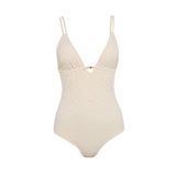 DeFacto Regular Fit Nakışlı Brodeli Mayo, XXL, B6898AX25SM, Ekru, Kadın