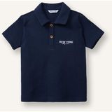 DeFacto Regular Fit Nakışlı Jakarlı Kısa Kollu Polo Tişört Erkek Bebek H3744A526SM - Lacivert-NV241 - 2 - 3 Yaş
