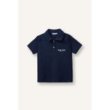 Defacto Regular Fıt Nakışlı Jakarlı Kısa Kollu Polo Tişört Erkek Bebek H3744a526smnv241 Lacivert-nv241