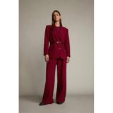 DeFacto Regular Fit Normal Bel Uzun Boy Pantolon, 40, G4305AX25WN, Bordo-BR115, Kadın