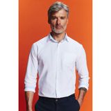 DeFacto Regular Fit Oxford Basic Düz Uzun Kollu Beyaz Gömlek, M, B1873AX23AU, Beyaz-WT82, Erkek