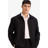 DeFacto Regular Fit Pamuk Astarlı Ceket, 48, G8435AX25WN, Siyah-BK27, Erkek