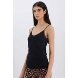 DeFacto Regular Fit Pamuklu Atlet, XS, Y5360AZ25SP, Siyah, Kadın