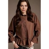 Defacto Regular Fıt Pamuklu Tunik H0269AX26SP, M, Kahve