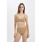 DeFacto Regular Fit Parlak Kumaş Yüksek Bel Bikini Altı-Fall in Love C3180AX24SMYL275
