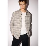 DeFacto Regular Fit Polo Yaka Flanel Uzun Kollu Gömlek, M, E8191AX25WN, Bej-BG766, Erkek