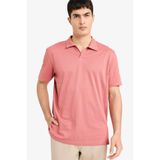 DeFacto Regular Fit Polo Yaka İnce Dokulu Kısa Kollu Tişört, L, F8477AX25AU, Bordo-BR268, Erkek