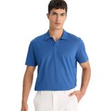 DeFacto Regular Fit Polo Yaka İnce Dokulu Kısa Kollu Tişört, S, F8477AX25AU, İndigo-IN272, Erkek