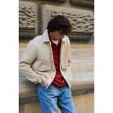 DeFacto Regular Fit Polo Yaka Kapaklı Cepli İçi Yumuşak Tüylü Selanik Kumaş Basic Ceket Hırka H4048AX26AU