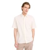 DeFacto Regular Fit Polo Yaka Kısa Kollu Gömlek, XL, E7727AX26SM, Ekru-ER100, Erkek