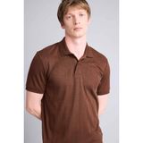 DeFacto Regular Fit Polo Yaka Kısa Kollu Polo Tişört, XXL, C4140AX26SM, Kahve, Erkek