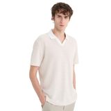 DeFacto Regular Fit Polo Yaka Kısa Kollu Tişört, XL, B6548AX25SM, Bej, Erkek