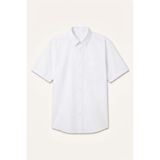 DeFacto Regular Fit Polo Yaka Pamuklu Kısa Kollu Gömlek, 3XL, H2085AX26SP, Beyaz, Erkek