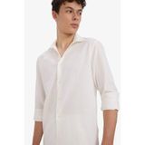 DeFacto Regular Fit Polo Yaka Pamuklu Uzun Kollu Gömlek, S, E7741AX25AU, Ekru-ER105, Erkek