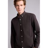 DeFacto Regular Fit Polo Yaka Pamuklu Uzun Kollu Gömlek, XL, H3636AX26SP, Kahve-BN337, Erkek