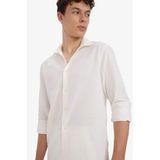 DeFacto Regular Fit Polo Yaka Pamuklu Uzun Kollu Gömlek, XS, E7741AX25AU, Ekru-ER105, Erkek