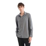 DeFacto Regular Fit Polo Yaka Uzun Kollu Gömlek, M, E3242AX25SP, Haki-KH496, Erkek