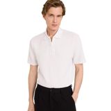 DeFacto Regular Fit Polo Yaka Yarım Fermuarlı Kısa Kollu Tişört, XL, D7227AX25SP, Beyaz-WT32, Erkek