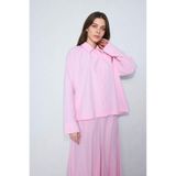 DeFacto Regular Fıt Poplin Uzun Kollu Açık Pembe Tunik H5622AX26SM
