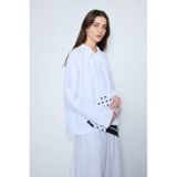 Defacto Regular Fıt Poplin Uzun Kollu Beyaz Tunik H5622ax26smwt32 Beyaz-wt32