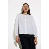DeFacto Regular Fit Poplin Uzun Kollu Gömlek Tunik E4355AX25SP - Beyaz-WT84 - XL