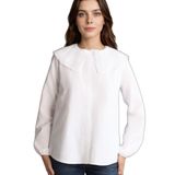 DeFacto Regular Fıt Poplin Uzun Kollu Tunik H0281AX26SP, L