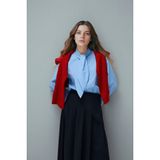 DeFacto Regular Fit Poplin Uzun Kollu Tunik, M, G8431AX26SP, Mavi-BE303, Kadın