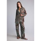DeFacto Regular Fit Şal Desenli Viskon Plaj Pantolonu C3159AX26SP - Kahve-BN341 - 2XL