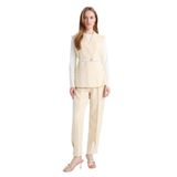 DeFacto Regular Fit Saten Pantolon Bej, 38, F8736AX25AU, Bej-BG417, Kadın