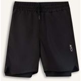 DeFacto Regular Fit Spor Baskılı Şort Erkek Çocuk F2417A826SM - 8 - 9 Yaş - Siyah-BK81