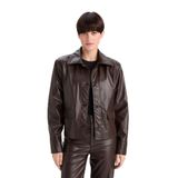 DeFacto Regular Fit Suni Deri Blazer Ceket, 42, G2308AX25WN, Kahve-BN212, Kadın