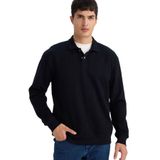 Defacto Regular Fit Sweatshirt, 3XL, F9324AX26SP, Siyah, Erkek