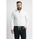 DeFacto Regular Fit Sweatshirt, 3XL, H1658AX26SP, Beyaz, erkek