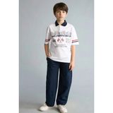DeFacto Regular Fit Sweatshirt Kumaşı Pantolon Erkek Çocuk H0985A826SP - 8 - 9 Yaş - Lacivert-NV256