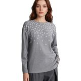 DeFacto Regular Fit Taş Baskılı Tişört, 2XL, H4551AX26SP, Antrasit-AR169, Kadın
