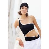 DeFacto Regular Fit Tek Omuz Siyah Mayo G4640AX26SM - Siyah-BK81 - XS