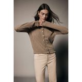 DeFacto Regular Fit Triko Hırka Bej, S, H1206AX26SP, Bej-BG56, Kadın