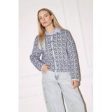 DeFacto Regular Fit Triko Hırka Mavi, S, G7632AX26SP, Mavi-BE366, Kadın